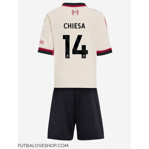 Dres Liverpool Federico Chiesa #14 Preč pre deti 2025-26 Krátky Rukáv (+ trenírky)